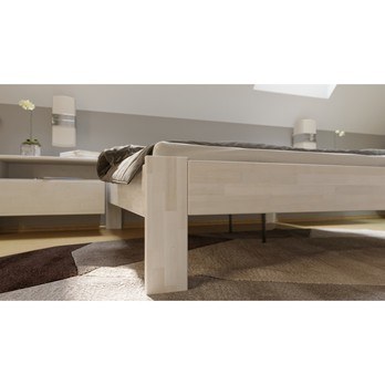 Postel ELODIE II buk olej bílá, 160x200 cm 5