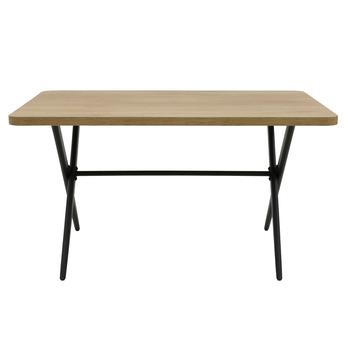 Jídelní stůl ELORCA dub artisan/černá 1