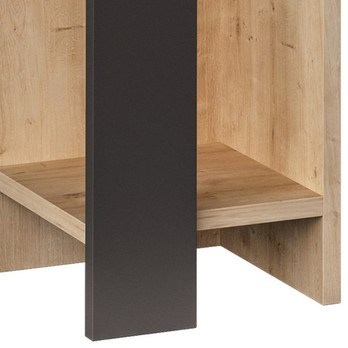 Noční stolek ELOS dub/antracit, pravé provedení 2