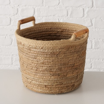 Úložný koš ELOWEN 31x28 cm, banánový list 2