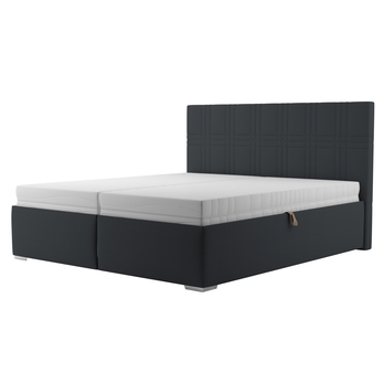 Postel s roštem ELZA antracitová, 180x200 cm 1