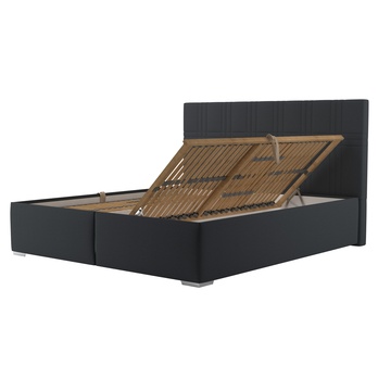 Postel s roštem ELZA antracitová, 180x200 cm 2