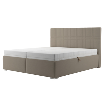 Postel s roštem ELZA světle hnědá, 180x200 cm 1