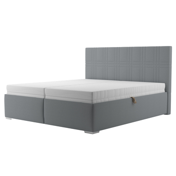 Postel s roštem ELZA šedá, 180x200 cm 1