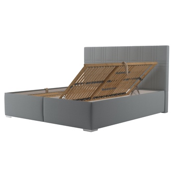 Postel s roštem ELZA šedá, 180x200 cm 2