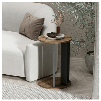 Přístavný stolek EMA ořech/antracitová 1