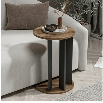 Přístavný stolek EMA ořech/antracitová 2