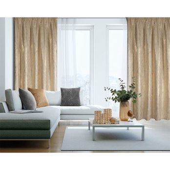 Závěs  EMILA 2 béžová/zlatá, 140x270 cm 3