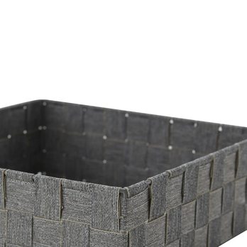 Sada úložných boxů EMMELINE šedá, sada 4 ks 5