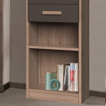 Regál EMPOLI dub sanremo/grafit, šířka 48 cm 4