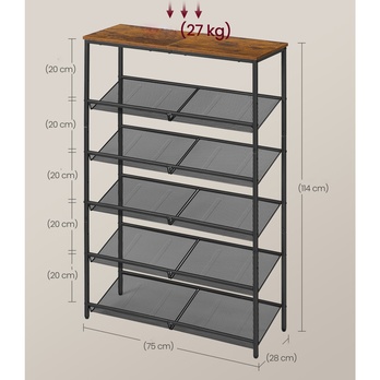 Botník ENTRY hnědá/černá 5