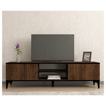 TV komoda EREM ořech/černá 4