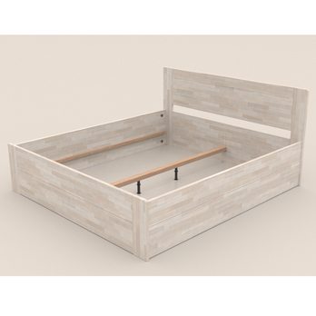 Postel ERIKA BOX buk bílý, 180x200 cm 2
