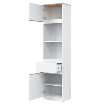 Skříň  ERNIE RM08 bílá/dub evoke 2