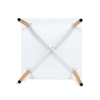 Jídelní stůl ERVIN přírodní/bílá, šířka 80 cm 4