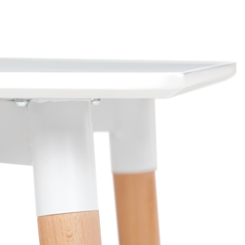 Jídelní stůl ERVIN přírodní/bílá, šířka 80 cm 7