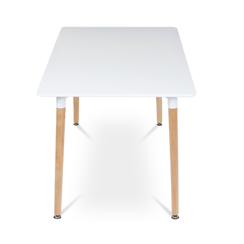 Jídelní stůl ERVIN přírodní/bílá, šířka 120 cm 2