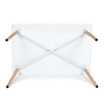Jídelní stůl ERVIN přírodní/bílá, šířka 120 cm 5