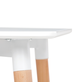 Jídelní stůl ERVIN přírodní/bílá, šířka 120 cm 8