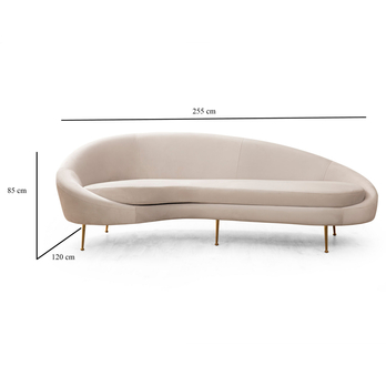 Pohovka ESES II levá, béžová 5