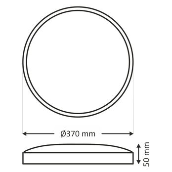 Stropní svítidlo ESLA bílá/stříbrná, průměr 37 cm 5