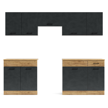 Kuchyňský blok ESPERO 240 matera/dub craft zlatý 1