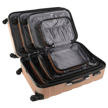 Sada cestovních kufrů ESSENTIAL šampaň, 4 ks 2