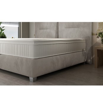 Postel boxspring ESTEE světle hnědá, 180x200 cm 3