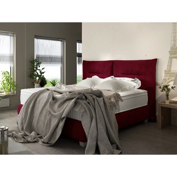 Postel boxspring ESTEE červená, 180x200 cm 1