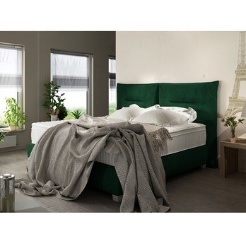 Postel boxspring ESTEE zelená, 180x200 cm 1