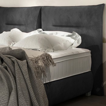 Postel boxspring ESTEE šedá, 180x200 cm 2