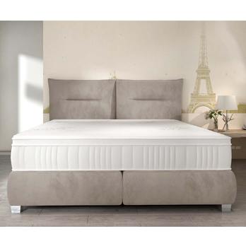 Postel boxspring ESTEE světle hnědá, 180x200 cm 5