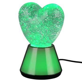 Stolní lampa ESTELLA 2 šedá/průhledná 2