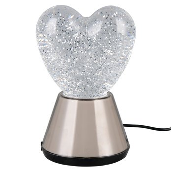 Stolní lampa ESTELLA 2 šedá/průhledná 5
