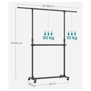 Stojan na šaty EXTEND černá 5