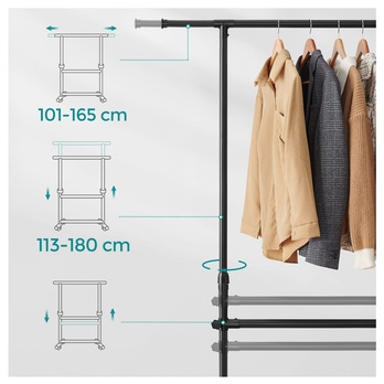 Stojan na šaty EXTEND černá 2