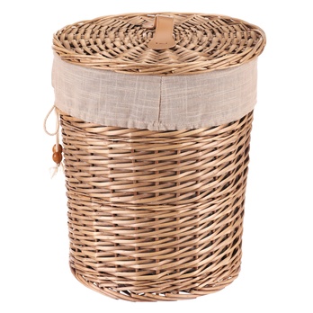 Koš na prádlo FABIAN proutí, průměr 31 cm 3