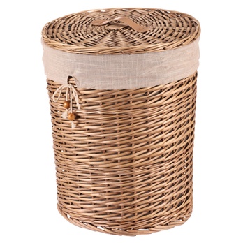 Koš na prádlo FABIAN proutí, průměr 37 cm 2