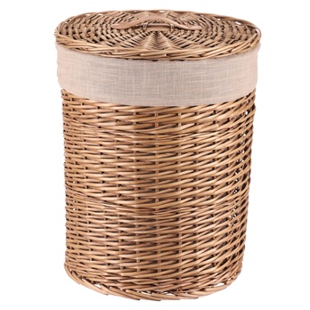 Koš na prádlo FABIAN proutí, průměr 37 cm 3