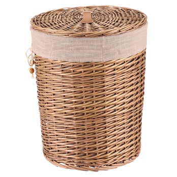 Koš na prádlo FABIAN proutí, průměr 37 cm 4