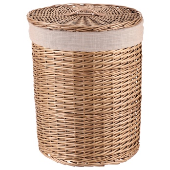 Koš na prádlo FABIAN proutí, průměr 45 cm 3