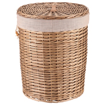 Koš na prádlo FABIAN proutí, průměr 45 cm 4