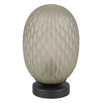 Stolni lampa FACETTE černá/zelené sklo 1