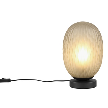 Stolni lampa FACETTE černá/zelené sklo 2