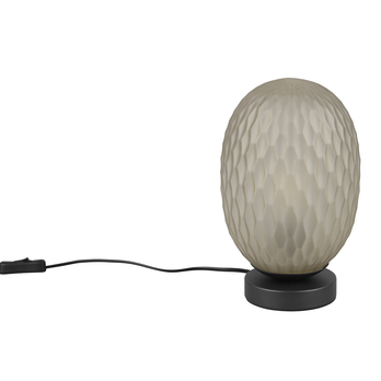 Stolni lampa FACETTE černá/zelené sklo 3