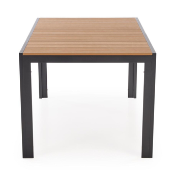 Zahradní stůl FAIRRU černá/hnědá, šířka 150 cm 2