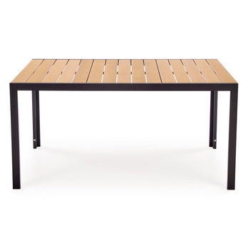 Zahradní stůl FAIRRU černá/hnědá, šířka 150 cm 4