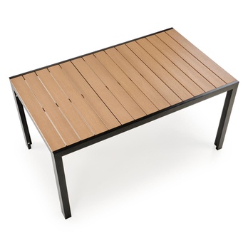 Zahradní stůl FAIRRU černá/hnědá, šířka 150 cm 5