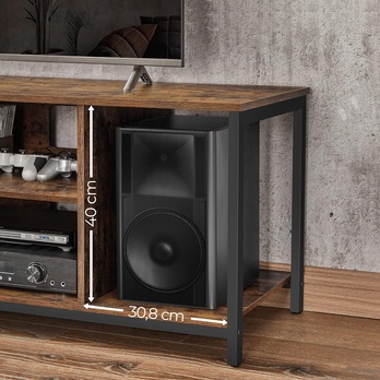 TV stolek FAM hnědá/černá 3