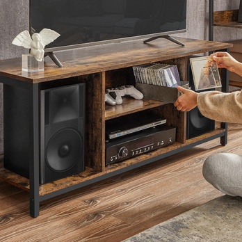 TV stolek FAM hnědá/černá 4